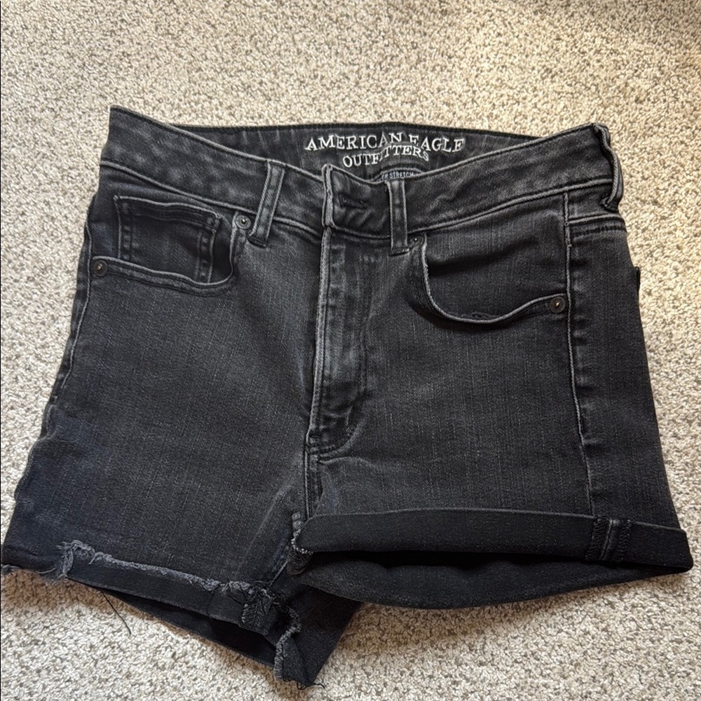 American Eagle Outfitters Black Denim Shorts